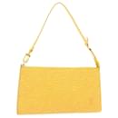 LOUIS VUITTON Epi Pochette Accessoires Pouch Yellow M52989 LV Auth 27385 - Louis Vuitton