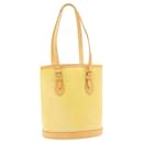 LOUIS VUITTON Monogram Vernis Bucket PM Shoulder Bag Beige SPO LV Auth 28263 - Louis Vuitton
