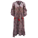 Figue Bedrucktes Boho-Kleid aus mehrfarbiger Viskose - Autre Marque
