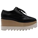 Stella McCartney Elyse Platform Shoes in Black Leather - Stella Mc Cartney