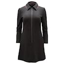 Cefinn A-Linien-Kleid mit Reißverschluss vorne aus schwarzem Polyester - Autre Marque