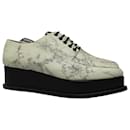 Opening Ceremony Eleanora Platform Oxfords in Marble Print Leather