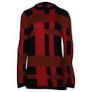 Tod's Checkered Jumper in Red Mohair