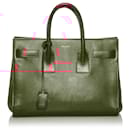 Saint Laurent Red Small Sac de Jour Leather Satchel