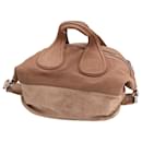 Borsa a mano Givenchy Nightingale media in pelle beige