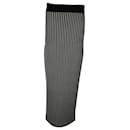 Christopher Kane Striped Maxi Pencil Skirt in Black Print Viscose