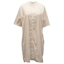 James Perse Button Down Shirt Dress in White Cotton - Autre Marque