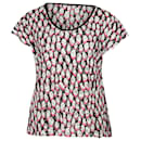 Top a maniche corte con stampa Diane Von Furstenberg in cotone multicolore