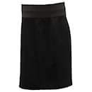 Akris Punto High-Waist Pencil Skirt in Black Viscose