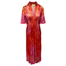 Peter Pilotto Floral-Print Dress in Multicolor Silk