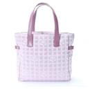 [Used] Chanel CHANEL New Travel Line Tote Bag GM Shoulder Bag Pink Nylon x Leather