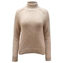 Vince Crewneck Sweater in Beige Wool