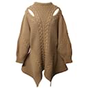 Alexander McQueen Cutout Sweater Dress in Beige Wool - Alexander Mcqueen