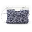 [Used] 	 CHANEL Chanel Coco Mark Multi Pouch Accessory Case Cosmetic Pouch Makeup Pouch Tweed Cotton Leather