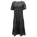 Faithfull The Brand Alberte Midi Dress in Black Rayon - Faithfull the Brand