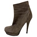 Triptoo ankle boots in smoke grey and silver - Yves Saint Laurent