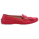 Tod's Gommino Loafers in Pink Leather
