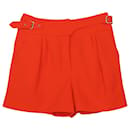 Nina Ricci Shorts em lã laranja