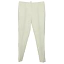 Dolce & Gabbana Slim Fit Trousers in White Cotton