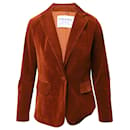 Frame Suit and Pants Set in Rust Velvet - Frame Denim