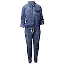 Splendid Chambray Jumpsuit in Blue Lyocell - Autre Marque