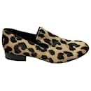 Céline Loafer aus Ponyhaar mit Animal-Print