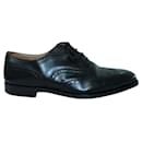 Black Leather Brogue Oxfords  - Church's