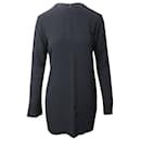 Helmut Lang Long Sleeve Mini Dress in Black Viscose
