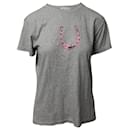 Bella Freud T-shirt com estampa de ferradura em algodão cinza