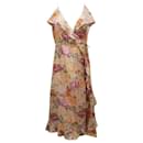 Zimmermann Wrap Dress in Floral Silk