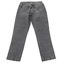 Frame Le Nouveau Straight Crop Jeans in Black Denim - Frame Denim