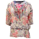 Vince Scoop Neck Tunic in Floral Silk