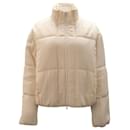 Vince Soft Bomber Jacket in White Polyester