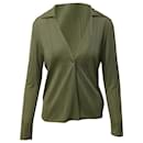 Reformation Knit Loose Top in Green Polyester