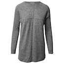 Tory Burch Oversized Crewneck Sweater in Grey Cashmere