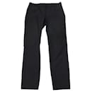 Theory Tailored Cropped Pants in Black Cotton