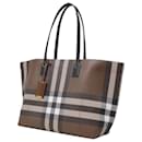 Medium TB Tote Bag in Brown Canvas - Burberry