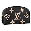 LV cosmetic pouch black leather - Louis Vuitton