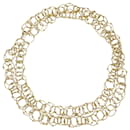 Yellow gold belcher chain long necklace. - inconnue