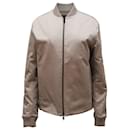 Theory Bomber Jacket in Beige Triacetate