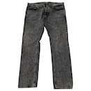 Saint Laurent D14 Jeans slim in denim grigio