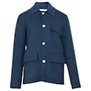 Sandro Paris Two Pocket Blazer in Blue Wool