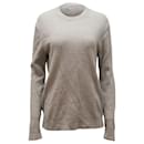 Theory Ribbed Crewneck Sweater in Grey Polyester