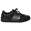 Valentino Garavani Rockstud Low-Top Sneakers in Black Calf Leather
