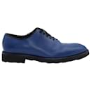 Dolce & Gabbana Lace-Up Oxford Shoe in Blue Leather
