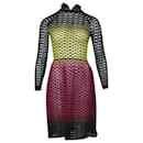 Missoni Perforated Knit Dress in Multicolor Polyester