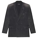 Balenciaga - Slim Worn-Out jacket in black vintage jersey