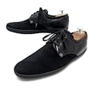 LOUIS VUITTON TEAM DERBY SHOES 7 41 SNEAKERS IN LEATHER AND BLACK SUEDE SHOES - Louis Vuitton