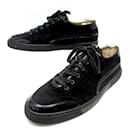 HERMES SHOES QUICK H SNEAKERS 44 BLACK SUEDE SNEAKERS BLACK SUEDE SHOES - Hermès