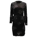 Ganni Bloomsbury Kleid aus schwarzem Polyester